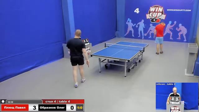 00:20 Плющ Павел (3:0) Образков Олег  стол 4 ЮГ-4  03.07.2020