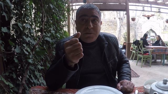 Путешествие в Баку  Азербайджан.  Обед в старом городе. Март 2019г.  Часть 5-я.