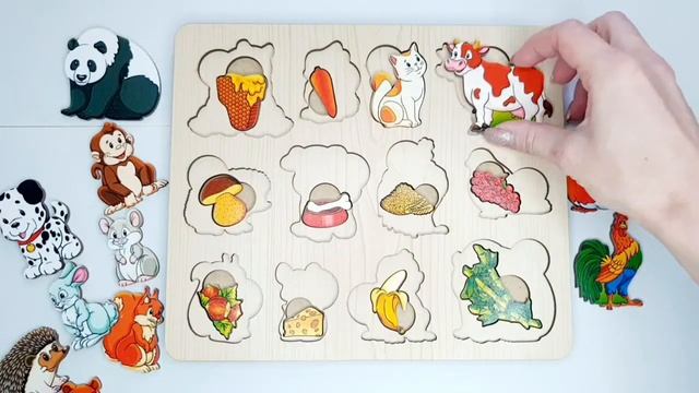 Деревянная рамка вкладыш развивающая доска с вкладышами 