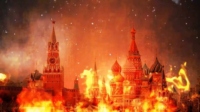 Red Square On Fire. Moscow Is Burning. Russia. Sound Relaxation, Good Sleep, Meditation Yoga, Relia
