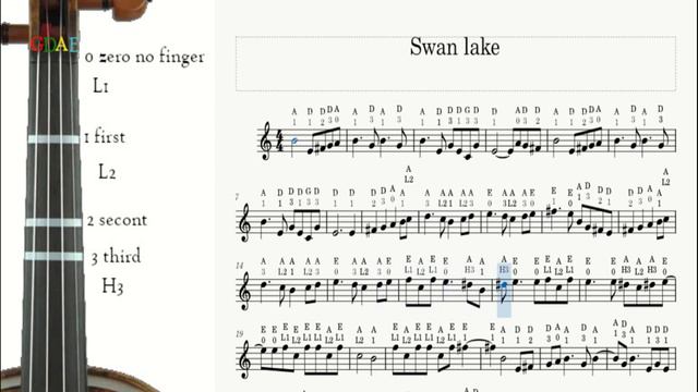 Swan Lake - Tchaikovsky Violin TABS