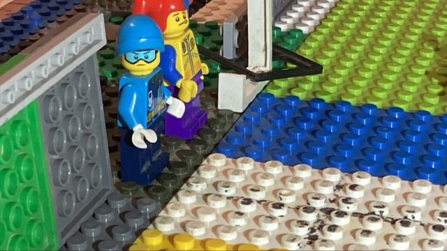 Lego АНИМАЦИЯ.ПРОГУЛКА ПО ЗАРАЖЁНОЙ ТЕРРИТОРИИ