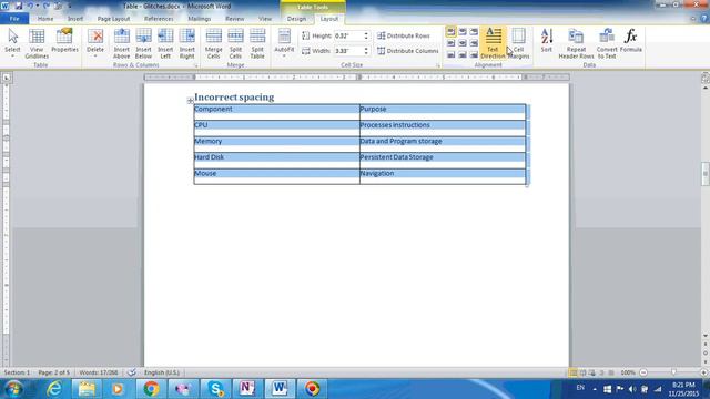 Word Tables Part 4: How To Automatically Set Space Between Text And Table Border