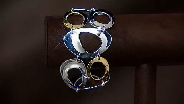 RLM Bronze Two Tone Open Circle Toggle Bracelet With Jennifer Coffey