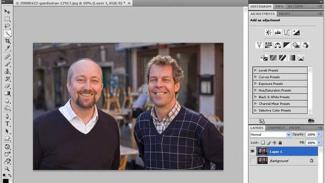 Content Aware Scaling I Photoshop CS4, Del 3