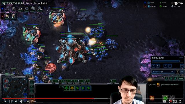 ГАЙД TvP Тройное проникновение от UTHERMAL терраны вс протоссы