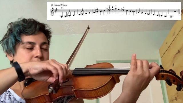 Two Octave G Minor Scale Violin