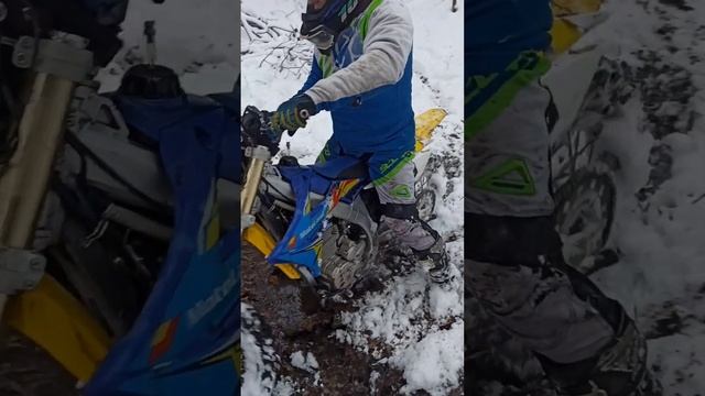 Первый снег.  Motoland RMZ 250
