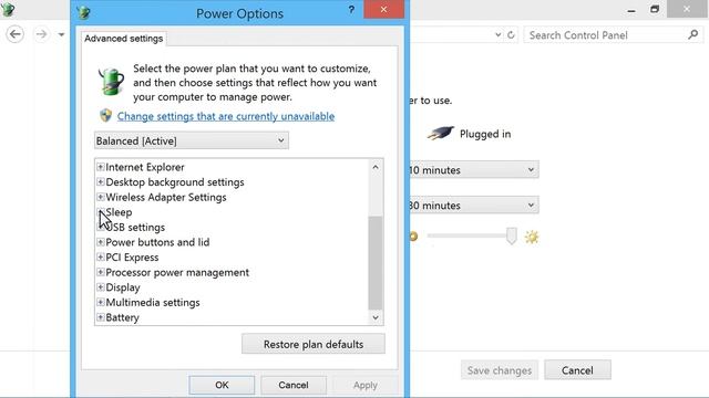 Disabling Hybrid Sleep - Windows 8 | HP Computers | HP