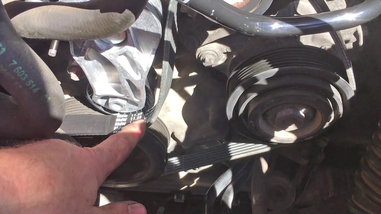 Замена ремня генератора и натяжителя ремня BMW N20 автомобиля BMW F30
