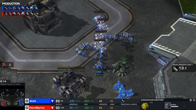StarCraft 2 Cast: MARINES & SIEGE TANKS!