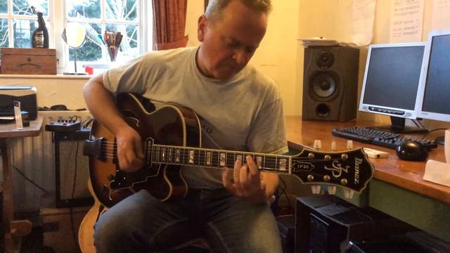 Ibanez JP20 archtop guitar with John Anthony Guitars floating CC pickup