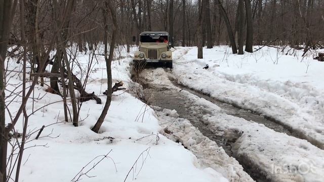 Winter off-road Покатушка газ 69 vs луаз