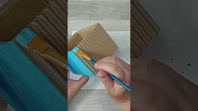 ИДЕИ ПОДЕЛОК из КАРТОНА.Корзина для хранения своими руками.DIY Crafts#shorts