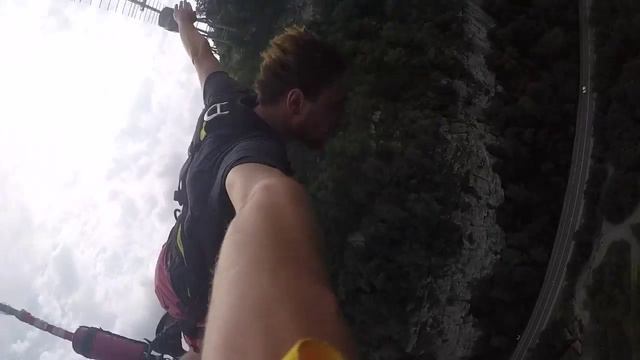 Прыжок с веревкой 207 метров. Sky Park. Сочи.