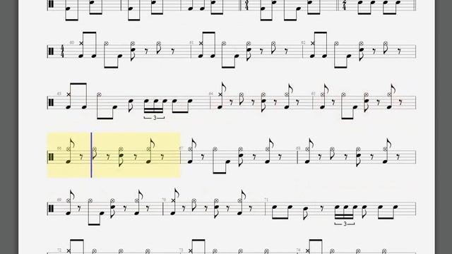 Metallica   The Struggle Within Drum Tablature