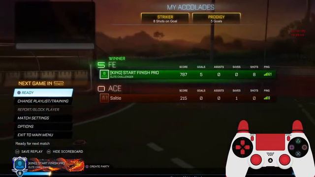 привет я играю в рокет лигу ник START FINISH PRO