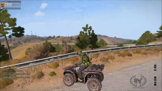 ARMA 3.Каскадёрский трюк на квадроцикле