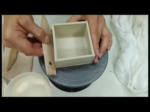 Мини кашпо. Ручная Лепка из фарфора. Часть 1.