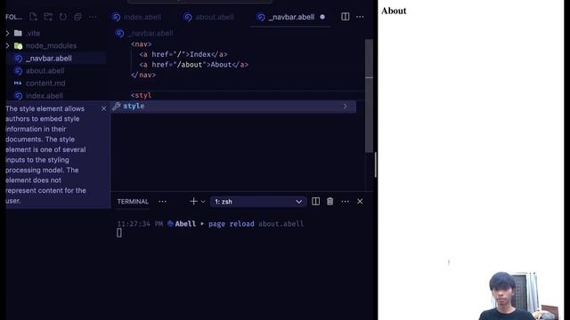 Saurabh Daware | Introducing Abell, A New Vite-Powered Static-Site-Generator | ViteConf 2023