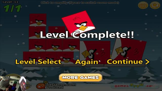 Angry Birds Kick Out Green Piggies - ONE SMALLEST BIRDS FORCE OUT ALL GIANT PIGS!