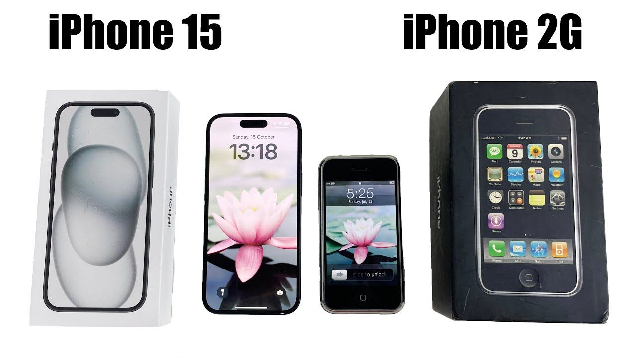IPhone 15 Vs IPhone 2G - IOS 17 Vs IOS 1 - SPEED TEST