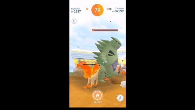 Рейд на тиранитара Pokemon Go