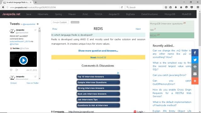 In Which Language Redis Is Developed?
| Javapedia.net