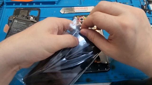 Huawei P 40 Lite. Замена дисплея Модуль от клиента. Часть 1
