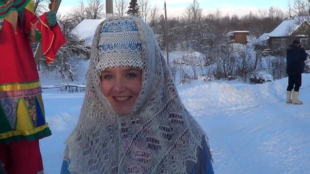 Ложголово. Русская и цыганка. 12.01.2019. Святочные гулянья.