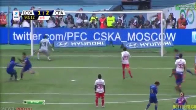 Гол Алана Дзагоева в матче «ЦСКА - Спартак»