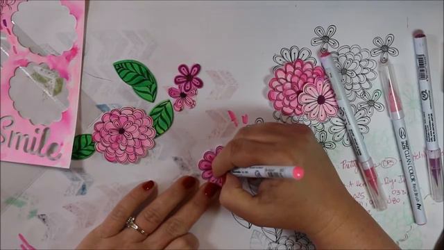 Coloring Pretty Posies