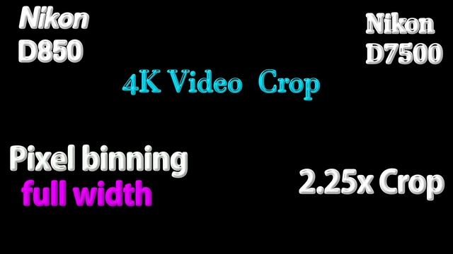 Nikon D850 Vs Nikon D7500 : Video Features