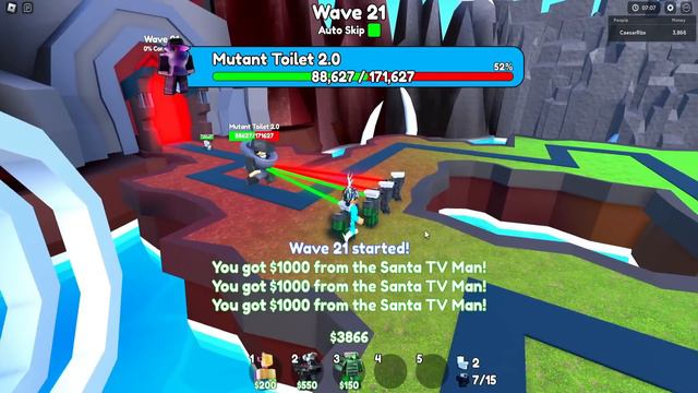 ✨Кто лучше Green Laser Cameraman ИЛИ Red Laser Cameraman в Toilet Tower Defense!