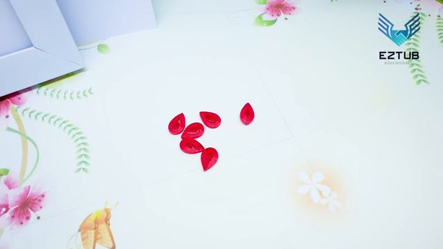 Easy To Make Red Azalea Unique From Quilling | The Art Of Quilling