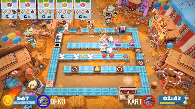 #11 カオスカーニバル：3-1【オーバークック2】DLC（OVERCOOKED2:CARNIVAL OF CHAOS)