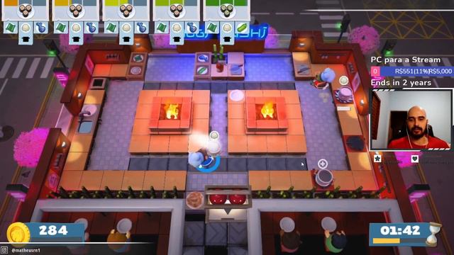 Como pegar 3 estrelas mapa 1-4 Overcooked 2
