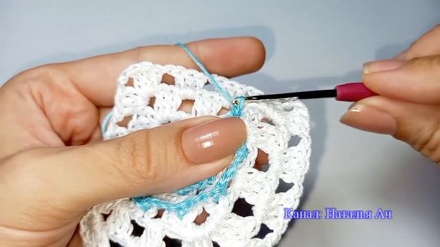 Цветок из Бабушкиного квадрата - Схема + Мастер-класс