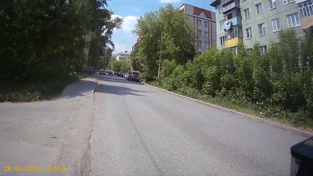Видео за 28.05.2023 года еду по Гагарину вид передней камеры