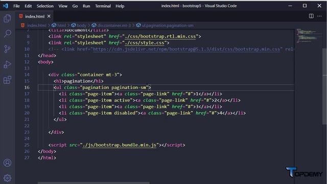 آشنایی و ایجاد Pagination و Breadcrumb در بوت استرپ (bootstrap Pagination)