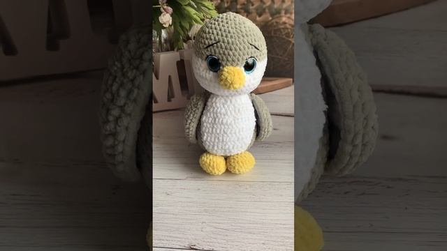 Вязаный пингвин. Вязаные игрушки. Ручная работа