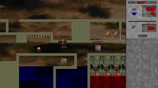 Doom 2D MAP01 00:46 (DF V0.667 P185 From 06.05.2021, 960x540, Intrpl On) Speedrun