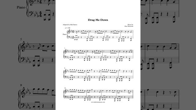 One Direction - Drag Me Down Piano Cover by Aldy Santos