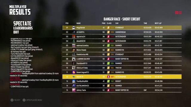 Wreckfest Multiplayer Fun (Xbox One X)