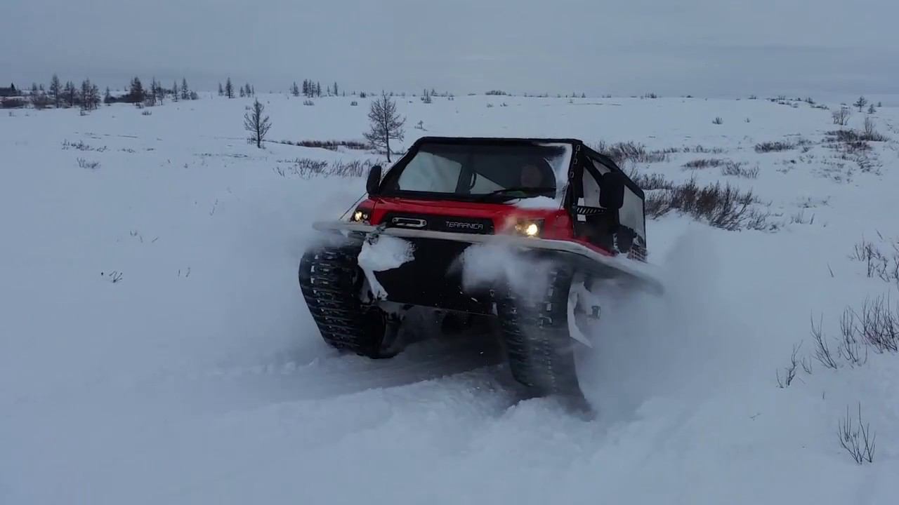 Покатушки на TERRANICA Dreamtrack в снегах