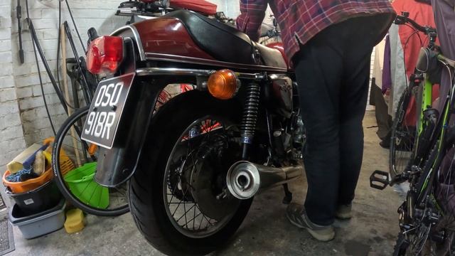 Honda CB750 F1 Delkivic Silencer  Baffling!