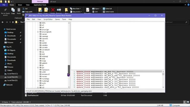 NFS Most Wanted VltEd, Exhaust Sound Mod Quick Tutorial