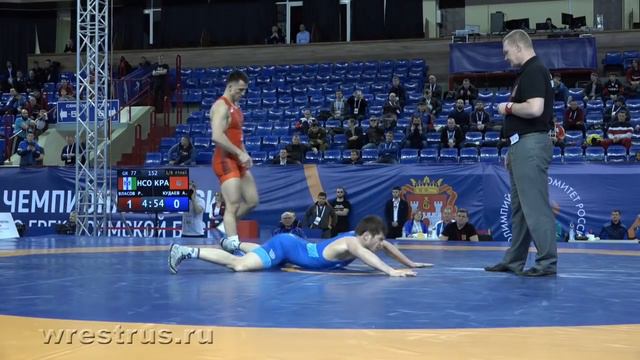 77 кг. 1/8  финал. Роман ВЛАСОВ - Алим КУДАЕВ