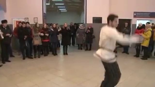 Песенный флешмоб в Кузнецке 09.12.2016